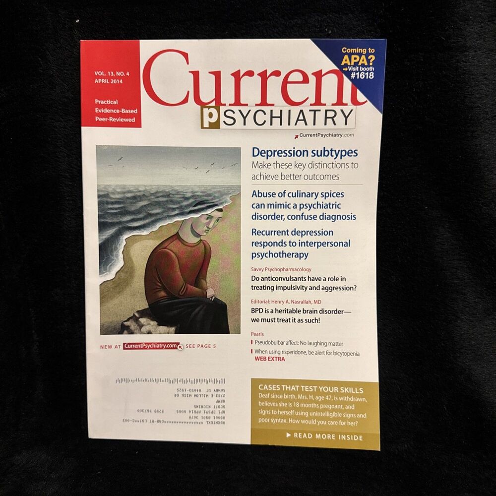 Current Psychiatry Vol 13 No 4 April 2014 Depression Subtypes